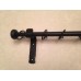  Iron Metal Swinging Door Curtain Pole Rod Crane Drapery Arm Portiere Rods in Black 